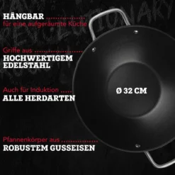 Profi Wok Force, antihaft, Ø32cm