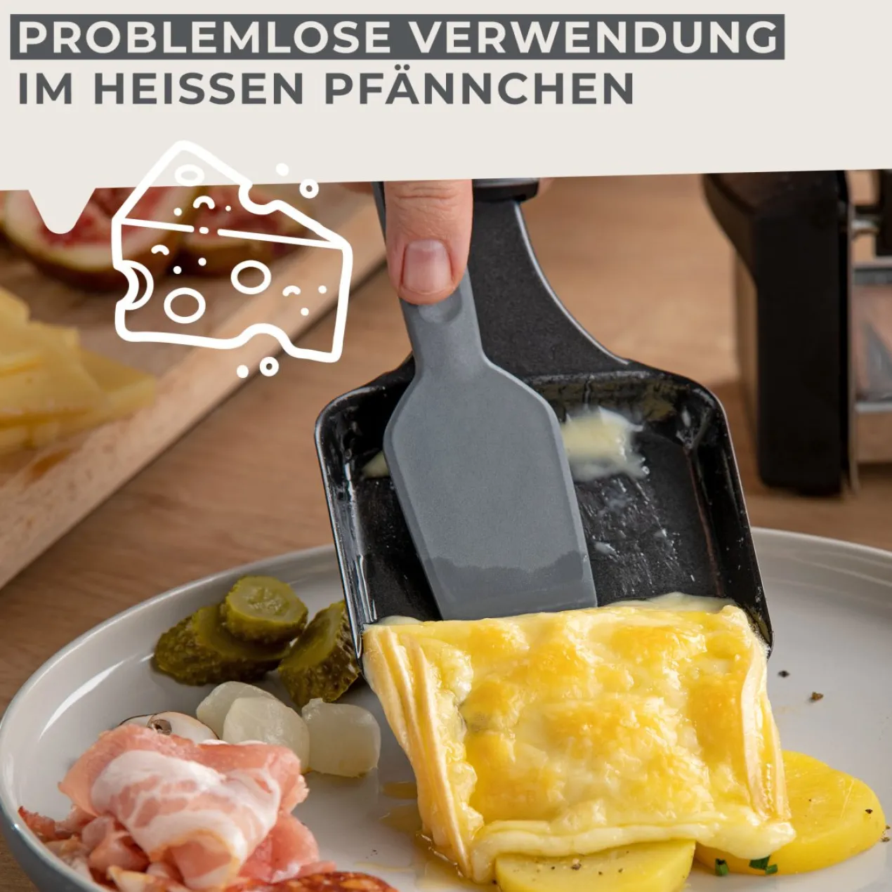 Raclette-Spachtel Statement , 4 Stück