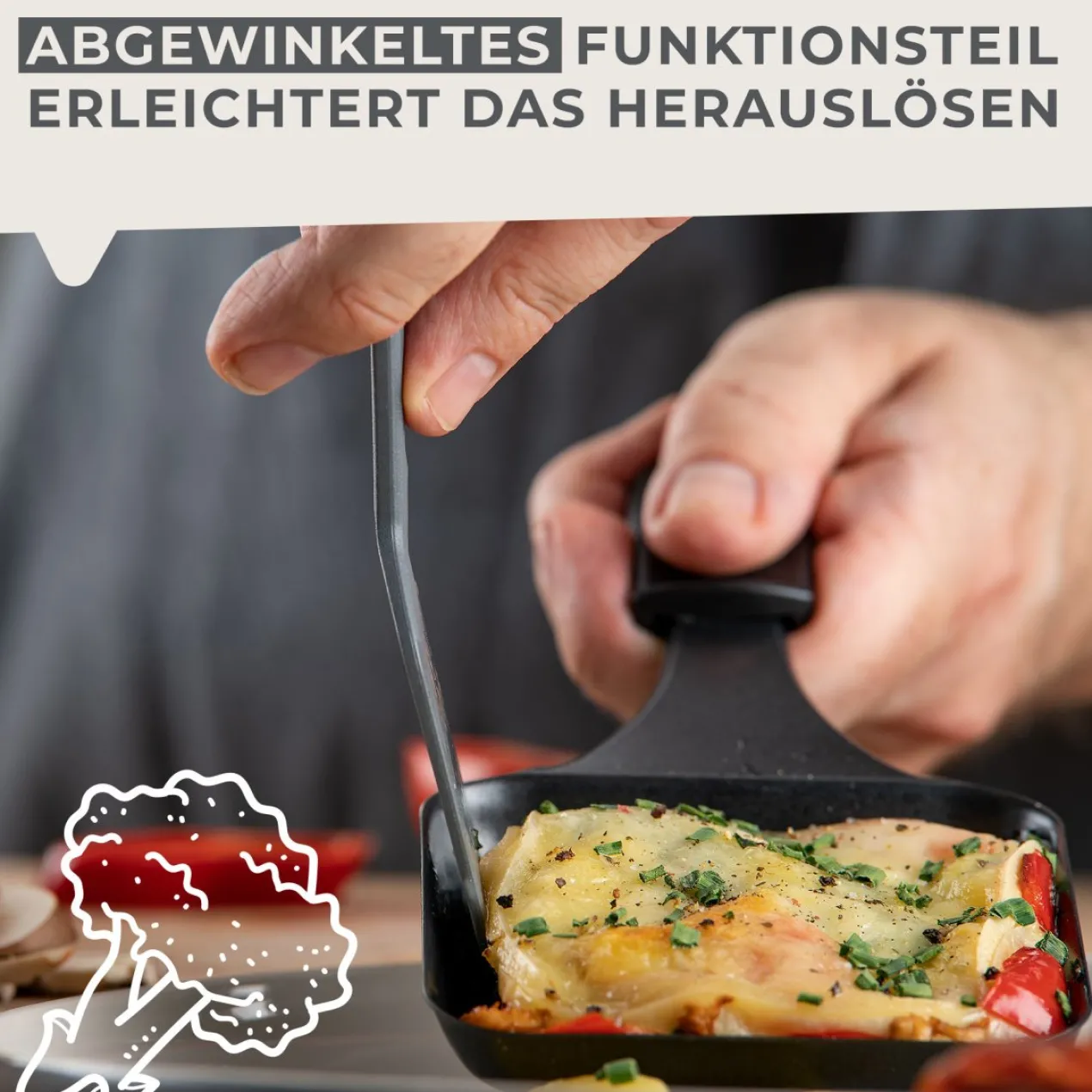 Raclette-Spachtel Statement , 4 Stück