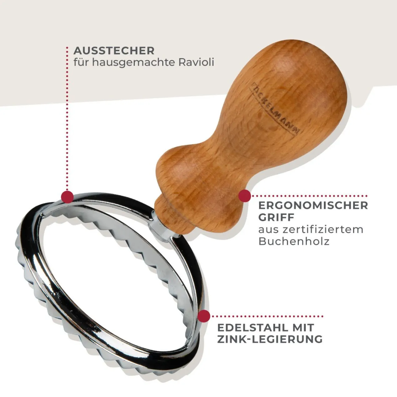 Ravioli Ausstecher, FAIR