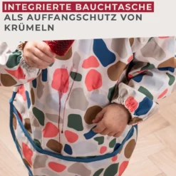 Ärmellätzchen mit Auffangtasche Mini Cooking, bunt
