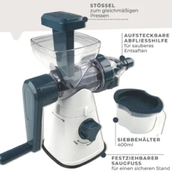 Saftpresse mit Behälter #easyprepare, manuell, 3-teilig