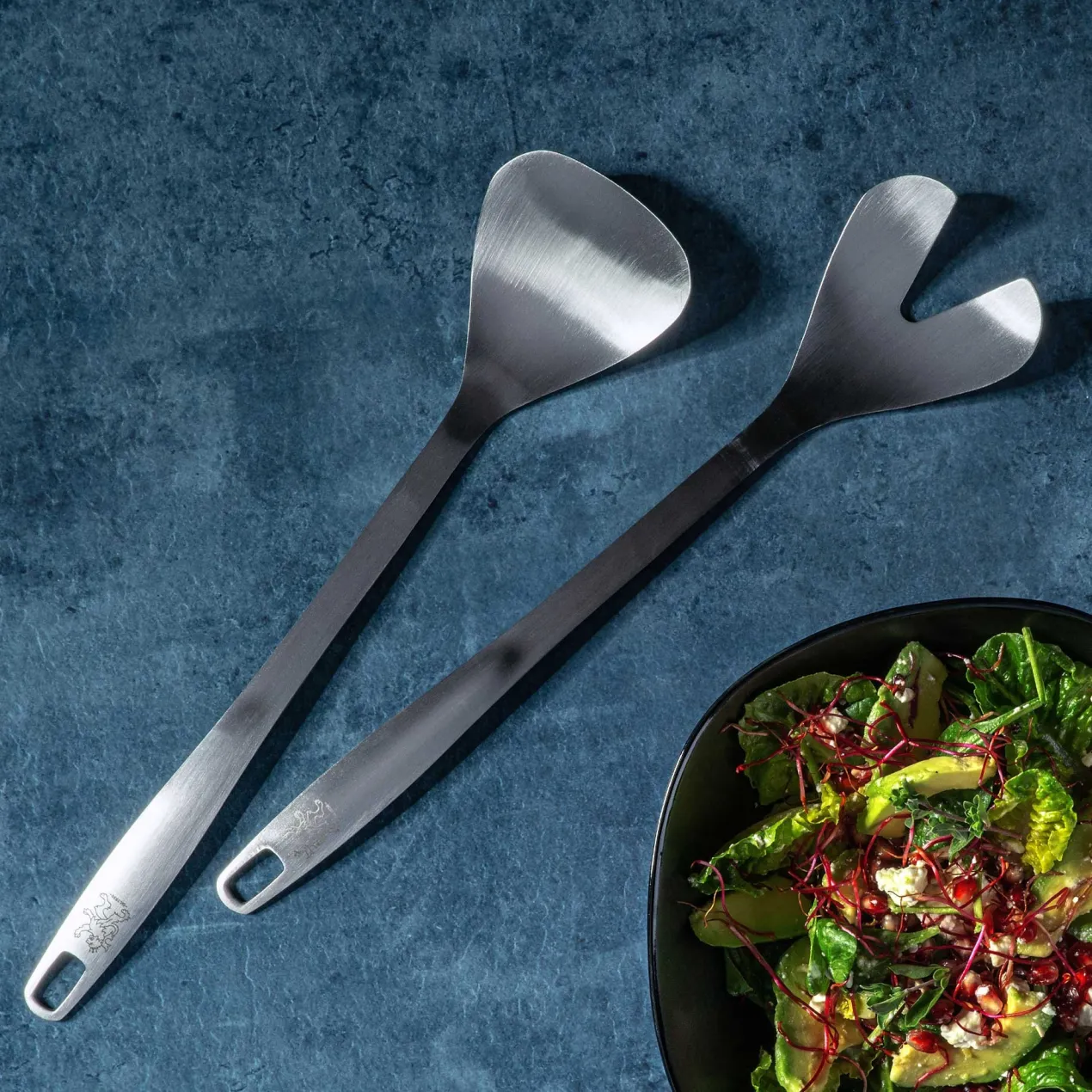 Salatbesteck Satin, 32cm, Edelstahl
