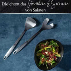 Salatbesteck Satin, 32cm, Edelstahl
