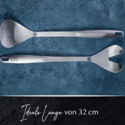 Salatbesteck Satin, 32cm, Edelstahl