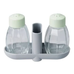 Salz- & Pfefferstreuer mit Zahnstocherhalter Eco, 3-tlg