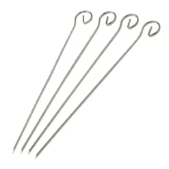 Schaschlikspieße, 21cm, 4 Stk., Edelstahl