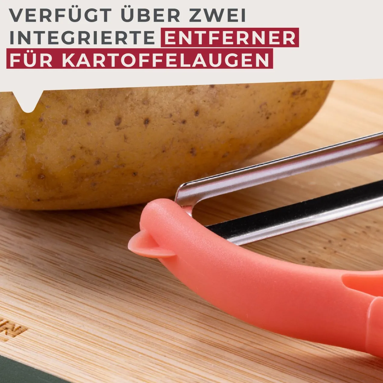 Schäler Mini Cooking, rosa