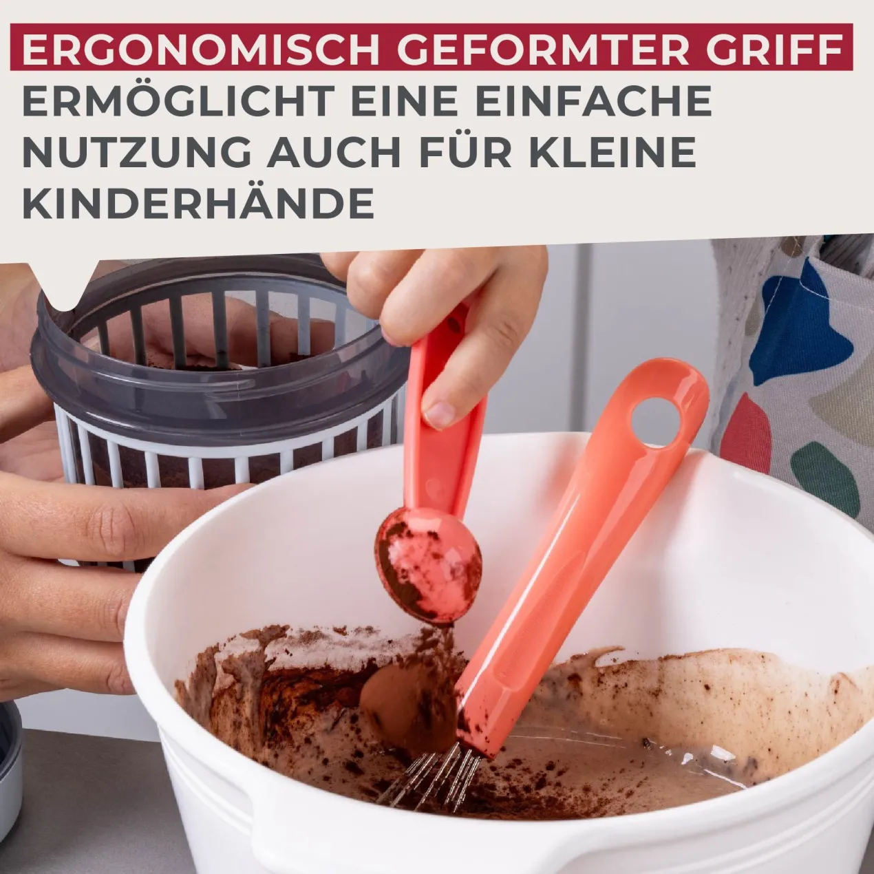 Schneebesen Mini Cooking, rosa