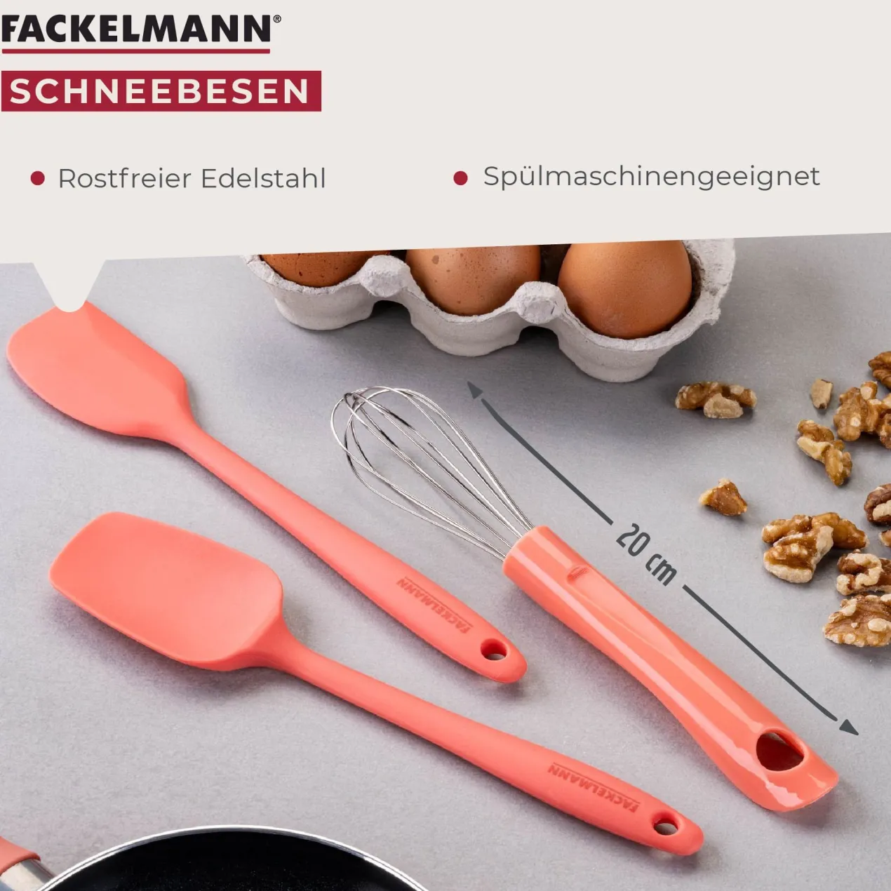 Schneebesen Mini Cooking, rosa
