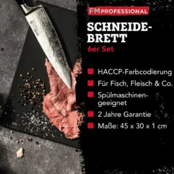 Schneidebretter-Set "HACCP", 6-teilig