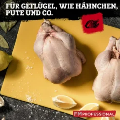 Schneidebrett HACCP für Geflügel, 45x30cm, gelb