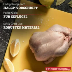 Schneidebrett HACCP für Geflügel, 45x30cm, gelb