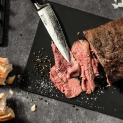 Schneidebrett HACCP für gekochtes Fleisch, 45x30cm, schwarz