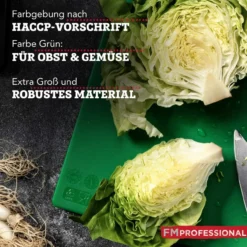 Schneidebrett HACCP für Obst/Gemüse, 45x30cm, grün