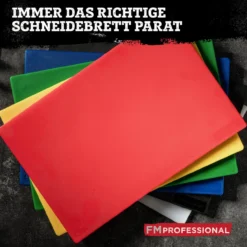 Schneidebrett HACCP für rohes Fleisch, 45x30cm, rot