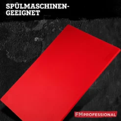 Schneidebrett HACCP für rohes Fleisch, 45x30cm, rot