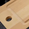 Schneidebrett m. Saftrille, 45x20cm, FSC™-zertifizierte Buche