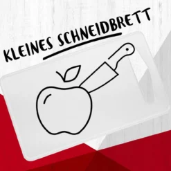 Schneidebrett, 24x14cm, klar