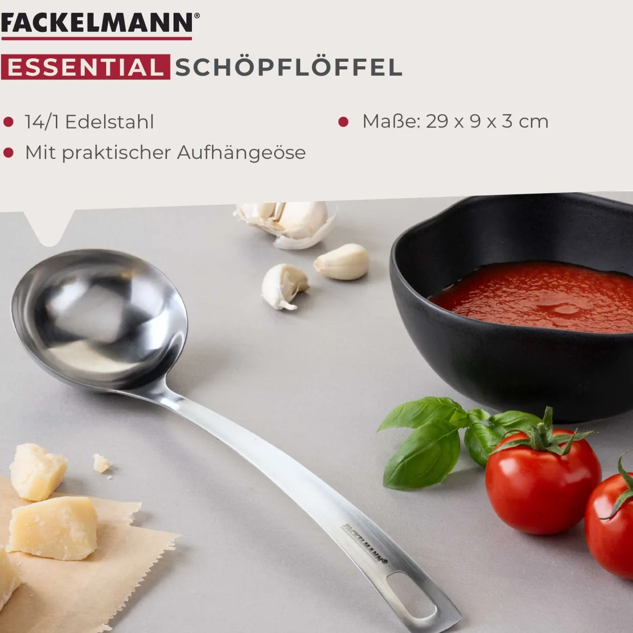 Schöpflöffel Essential, Edelstahl