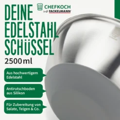 Schüssel, 2,5 l, Edelstahl