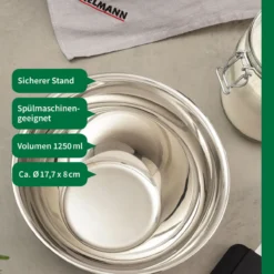 Schüssel, 1,25 l, Edelstahl