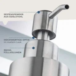 Seifenspender, 350ml, Edelstahl