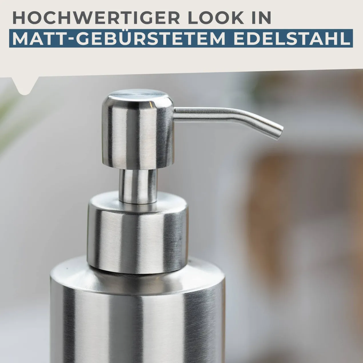 Seifenspender, 350ml, Edelstahl