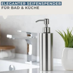 Seifenspender, 350ml, Edelstahl