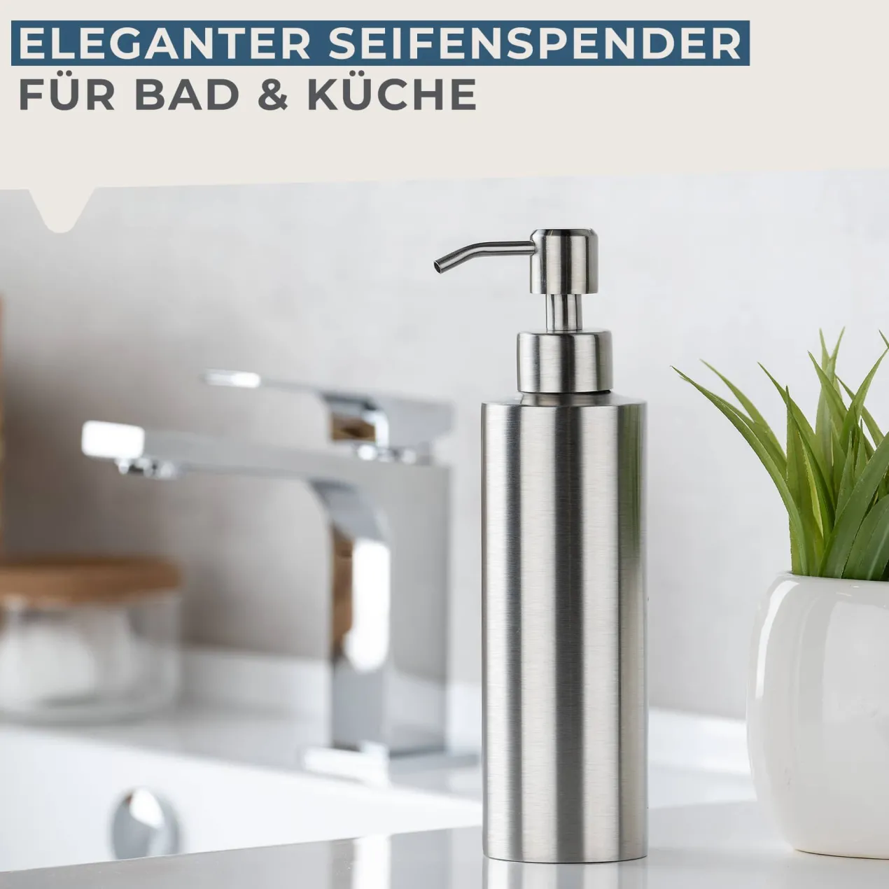 Seifenspender, 350ml, Edelstahl