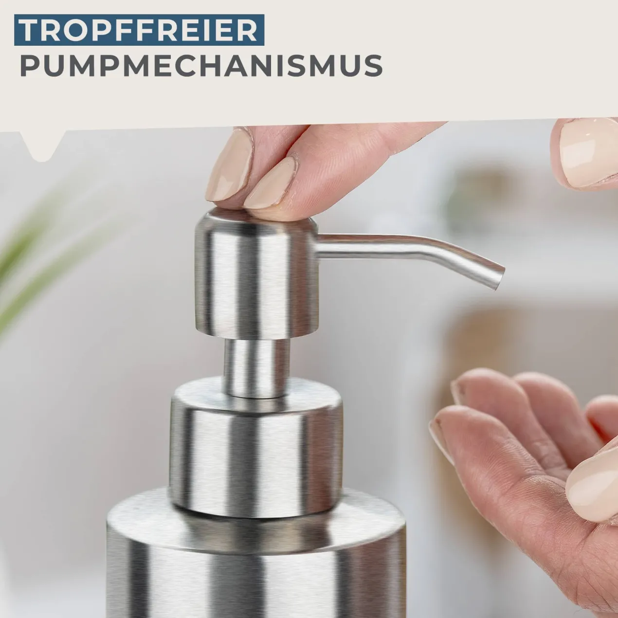 Seifenspender, 350ml, Edelstahl