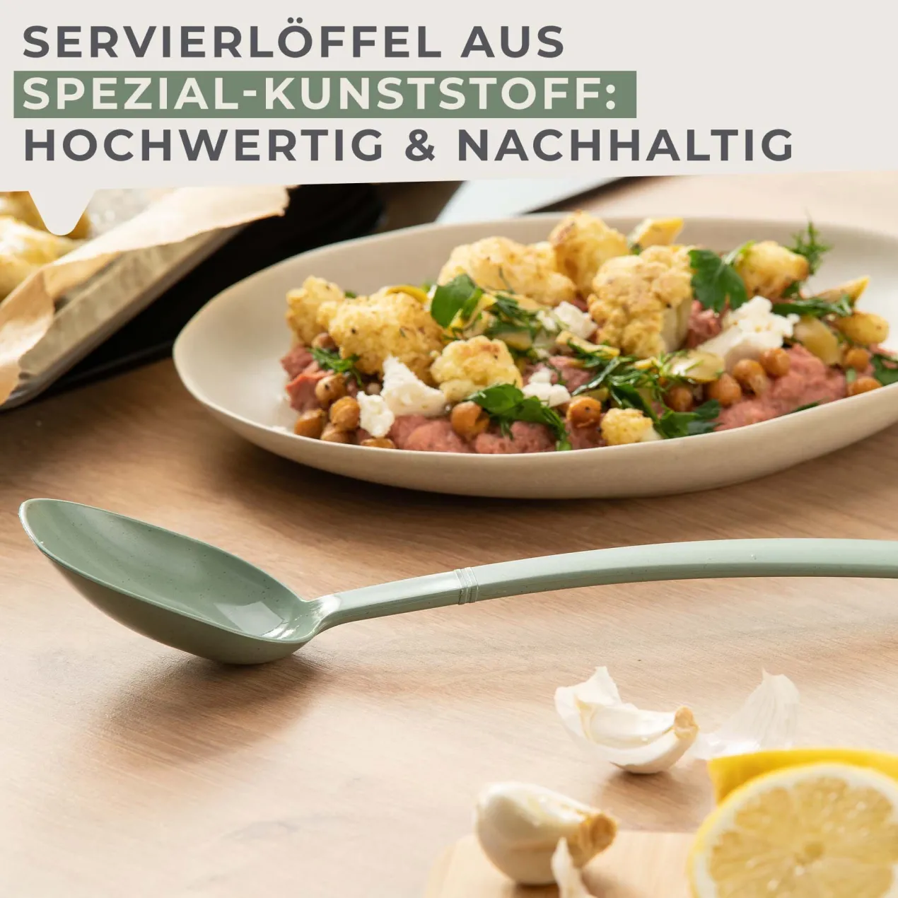 Servierlöffel Balance, grün