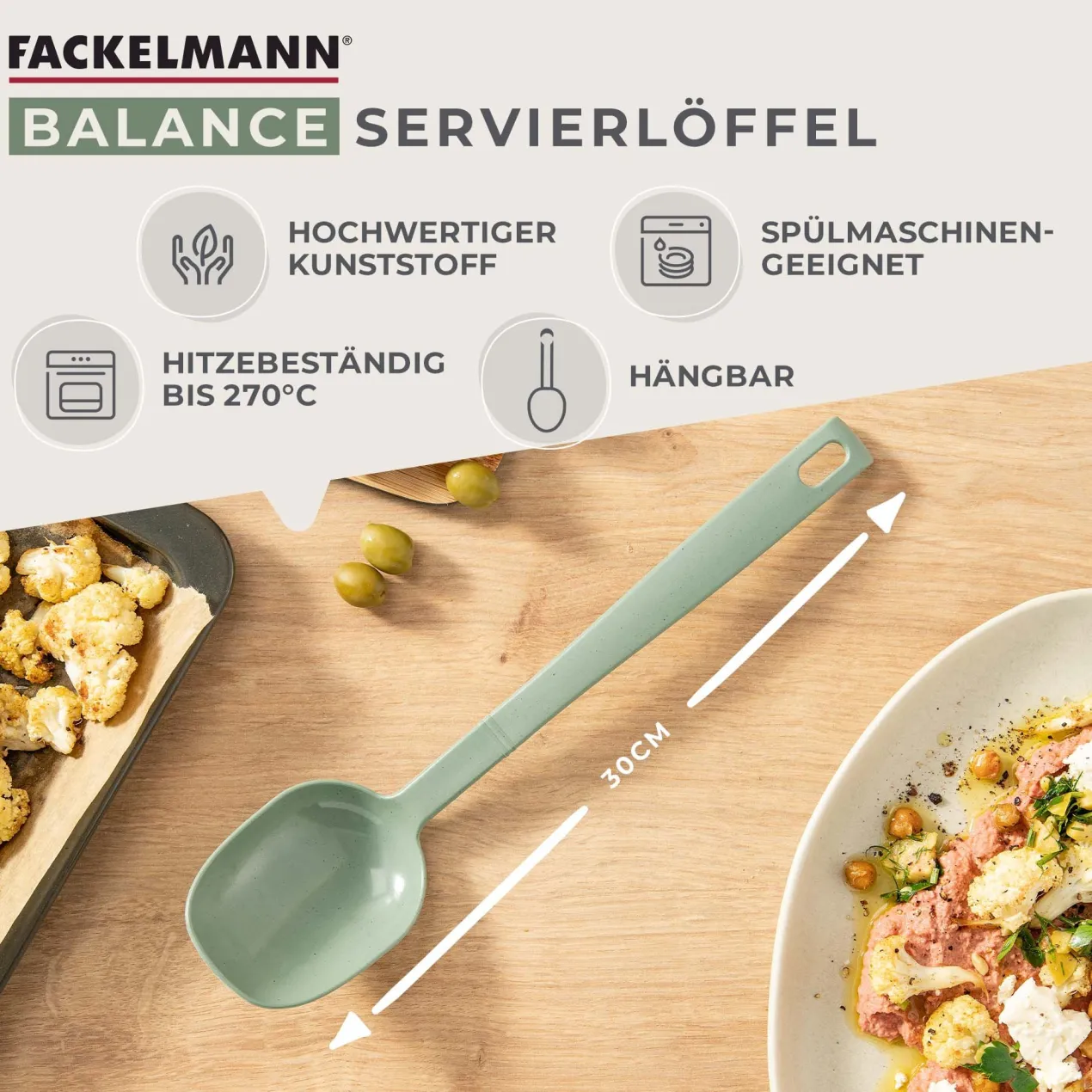 Servierlöffel Balance, grün