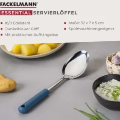 Servierlöffel Essential, blau