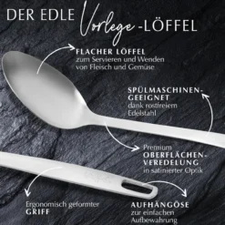 Servierlöffel Satin, 31,5cm, Edelstahl