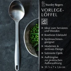 Servierlöffel Satin, 31,5cm, Edelstahl