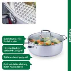 Servierpfanne mit Deckel Rosenheim, Ø28cm