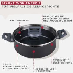Servierpfanne mit Deckel Statement, antihaft, Ø24cm – 20% Rabatt mit Code: COOK20