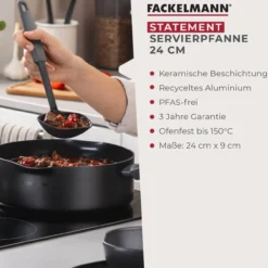 Servierpfanne mit Deckel Statement, antihaft, Ø24cm – 20% Rabatt mit Code: COOK20