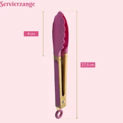 Servierzange, pink gold