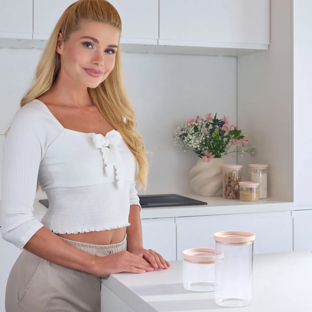 Set Pamela Reif Vorratsdosen rund, 2-tlg.