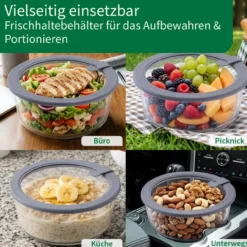 Set Vorratsgläser "Alles aus Glas", rund, 3-tlg.