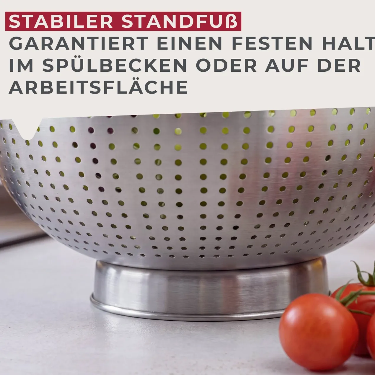 Sieb, Ø26cm, Edelstahl