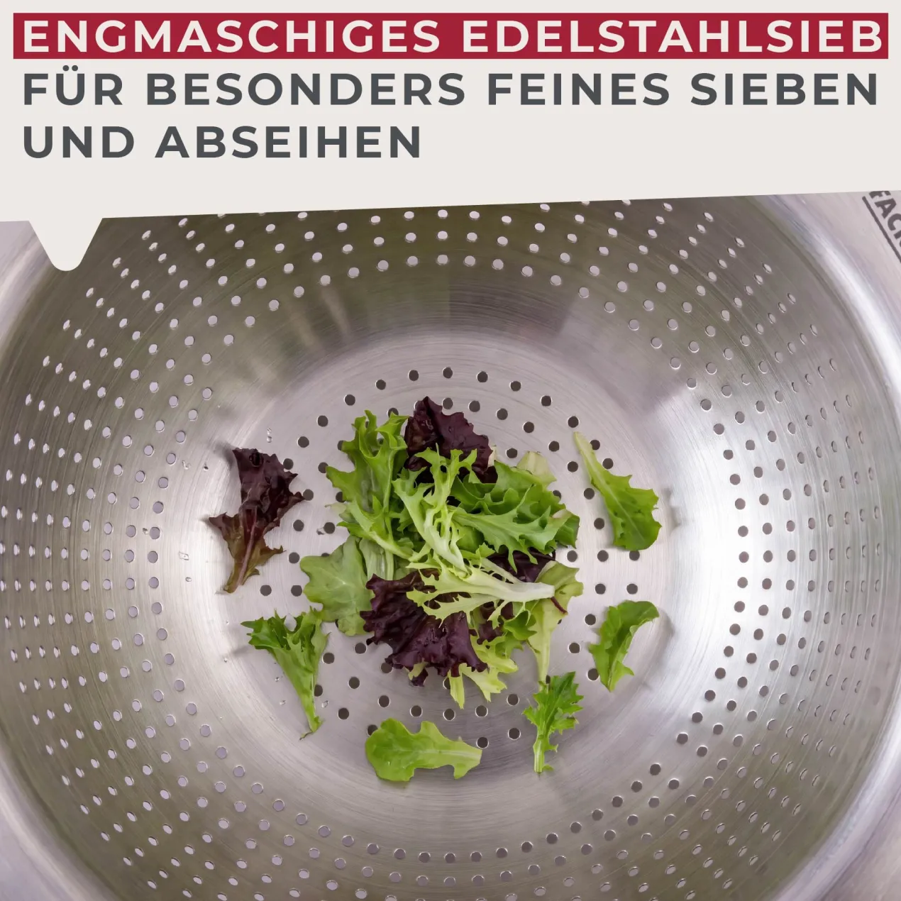 Sieb, Ø26cm, Edelstahl
