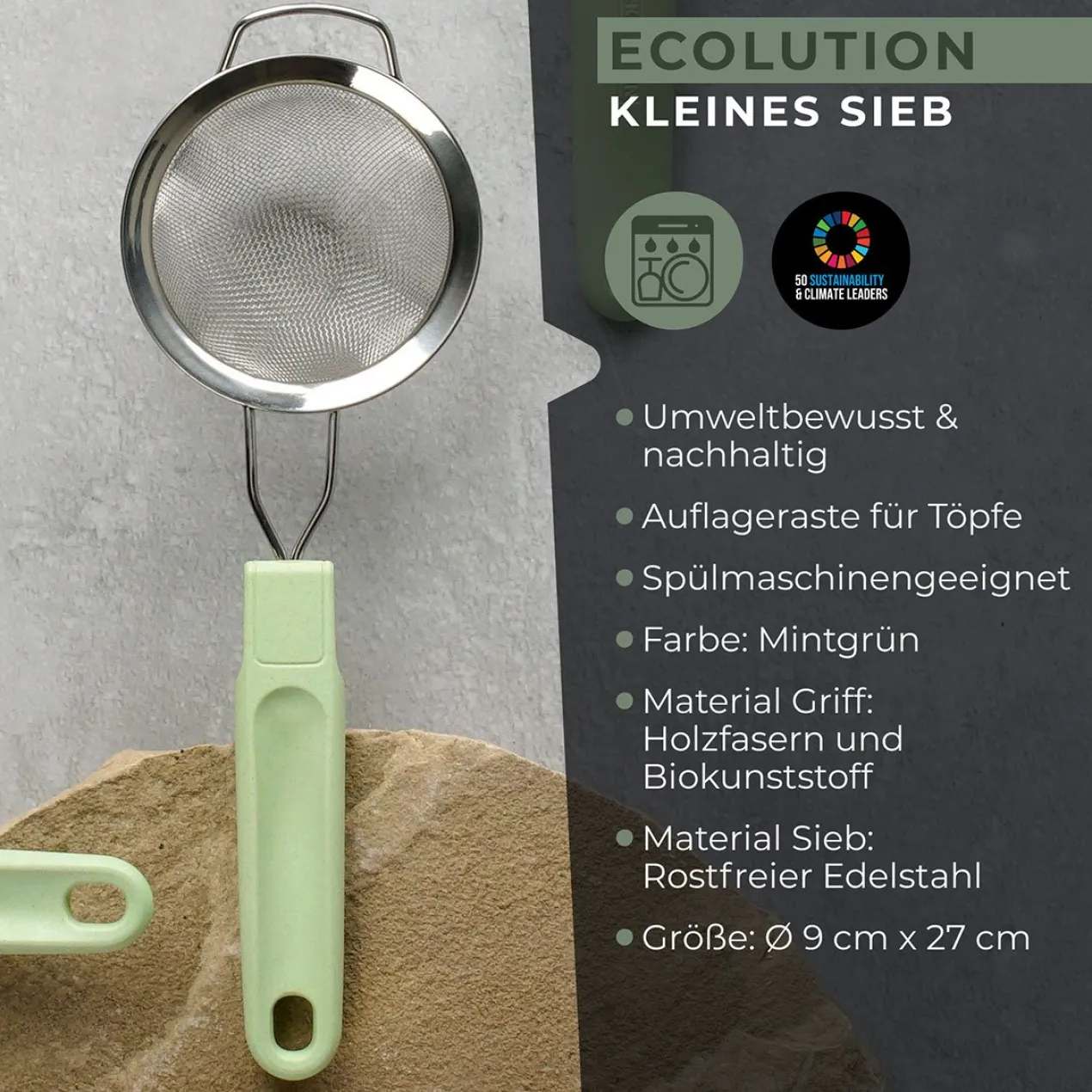Sieb Ecolution, Ø9cm