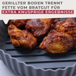Silikonform für Heißluftfritteuse rund, Ø19cm