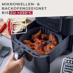 Silikonform für Heißluftfritteuse rund, Ø19cm