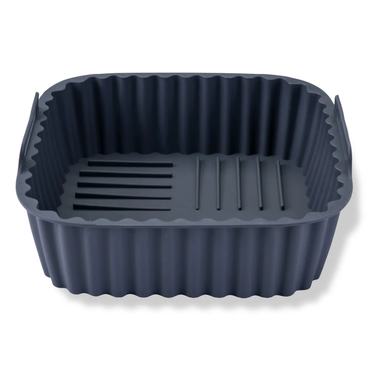 Silikonform für Heißluftfritteuse eckig, gerillt, 15x15x5cm