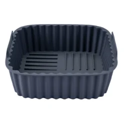 Silikonform für Heißluftfritteuse eckig, gerillt, 15x15x5cm