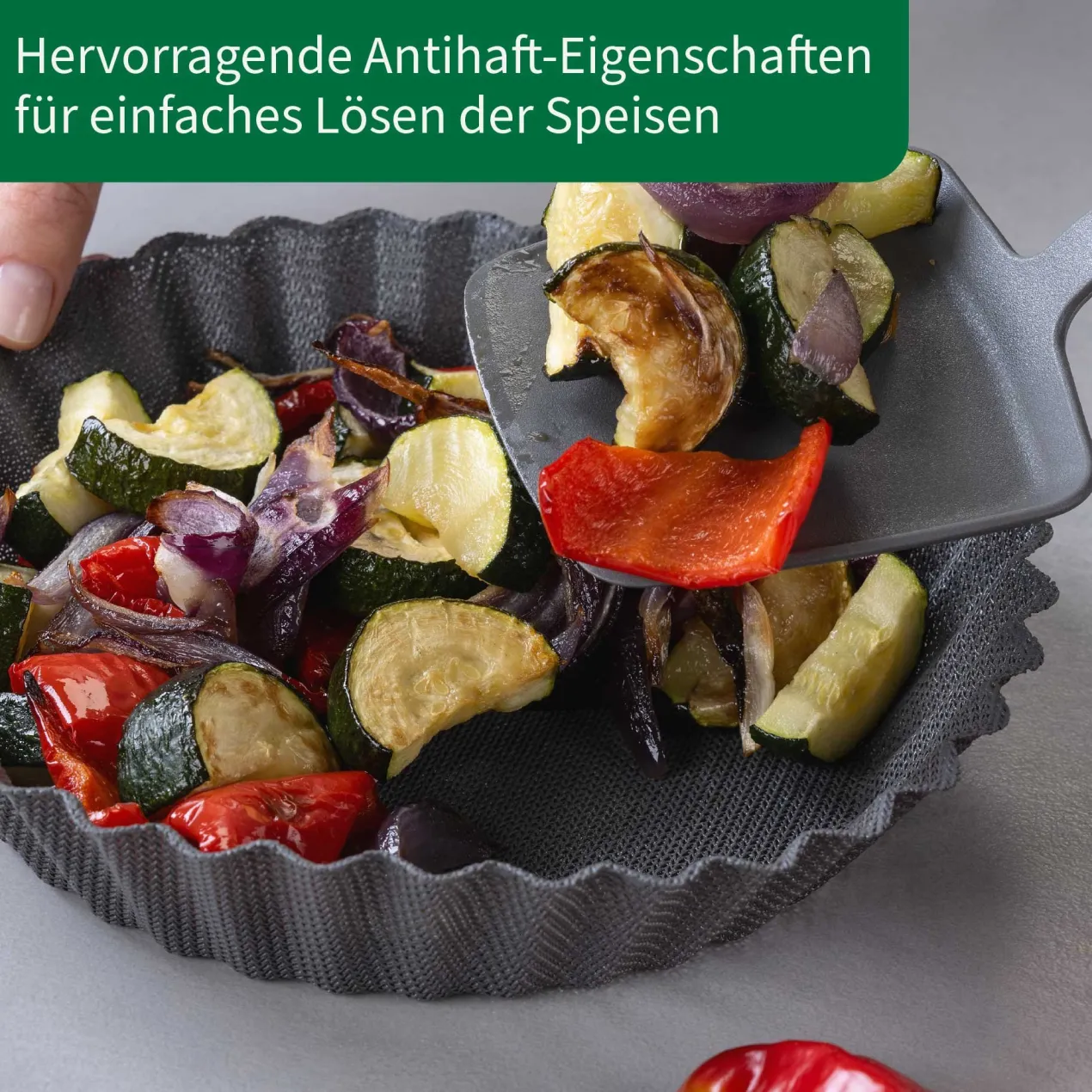 Silikonform für Heißluftfritteuse, antihaft, Ø20cm